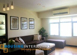 fully furnished 1br unit with parking for lease in one serendra