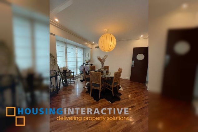 semi-furnished 2br unit wiht balcony and parking for lease in amorsolo east