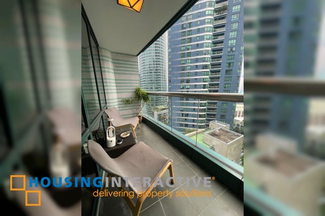 semi-furnished 2br unit wiht balcony and parking for lease in amorsolo east