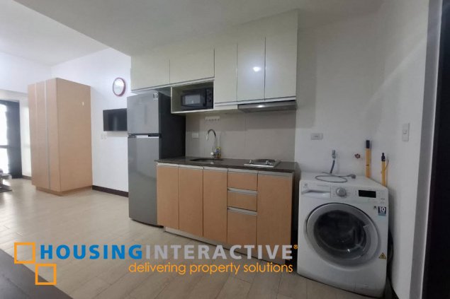 fully furnished studio unit for lease in paseo heights