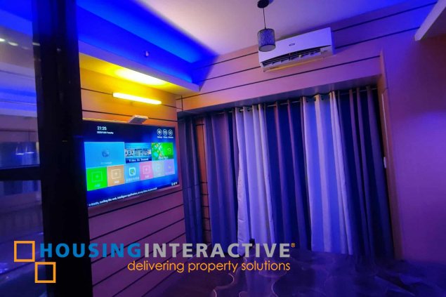 fully furnished 1br unit with balcony for lease in smdc air