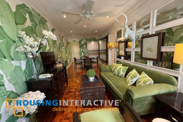 semi-furnished 3br unit with parking for sale in alfaro place