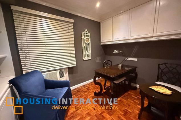 semi-furnished 3br unit with parking for sale in alfaro place