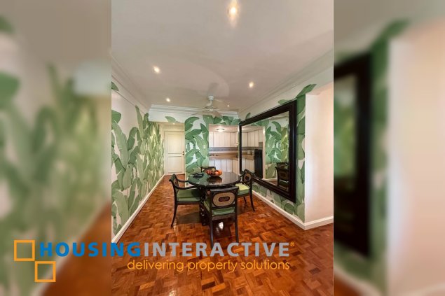 semi-furnished 3br unit with parking for sale in alfaro place