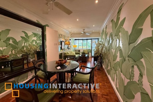 semi-furnished 3br unit with parking for sale in alfaro place