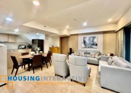 furnished 3br unit with parking for lease in one shangri-la place