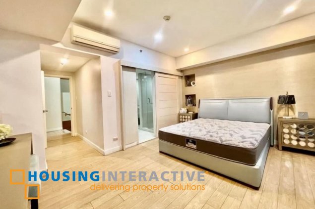 furnished 3br unit with parking for lease in one shangri-la place