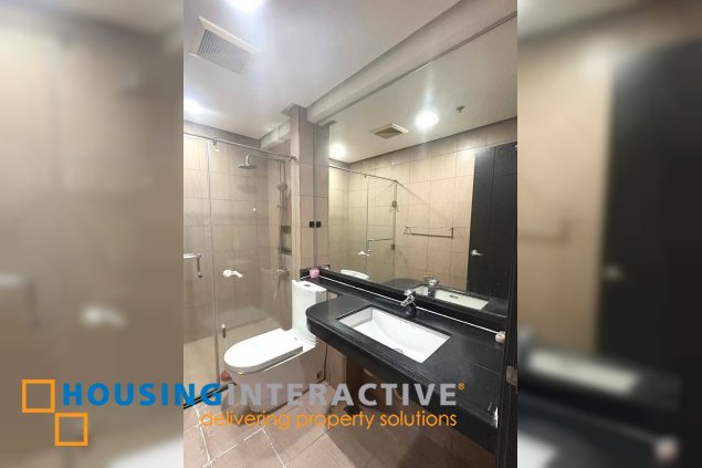 semi-furnished 2br unit with parking for lease in one serendra