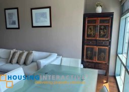 furnished 2br unit with parking for lease in one legaspi park