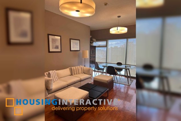 furnished 2br unit with parking for lease in one legaspi park