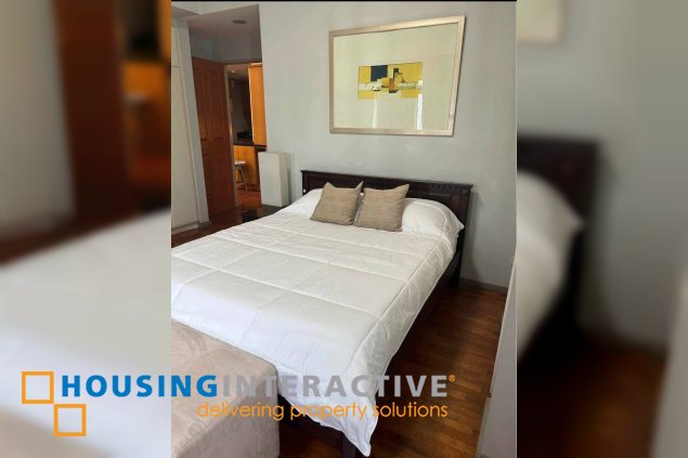 furnished 2br unit with parking for lease in one legaspi park