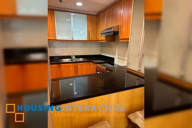 furnished 2br unit with parking for lease in one legaspi park