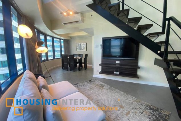 fully furnished 1br unit with parking for lease in one rockwell