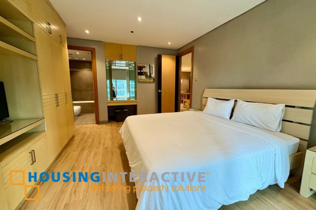 furnished 2br unit with balconies for lease in the luxe residences