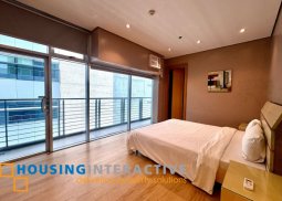 furnished 3br unit with balcony and parking for lease in the luxe residences