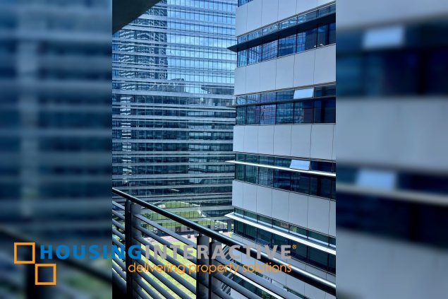 furnished 3br unit with balcony and parking for lease in the luxe residences