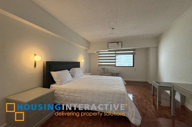furnished 3br unit with balcony for lease in cosmopolitan tower