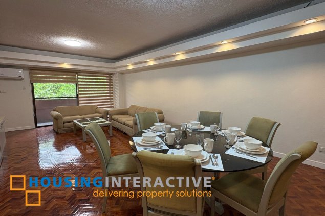 furnished 3br unit with balcony for lease in cosmopolitan tower