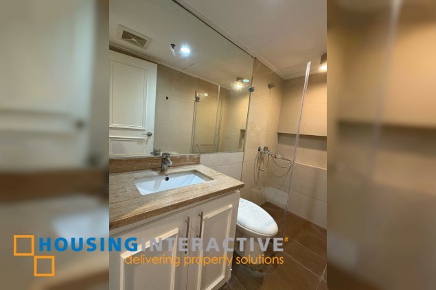 furnished 3br unit with balcony for lease in cosmopolitan tower