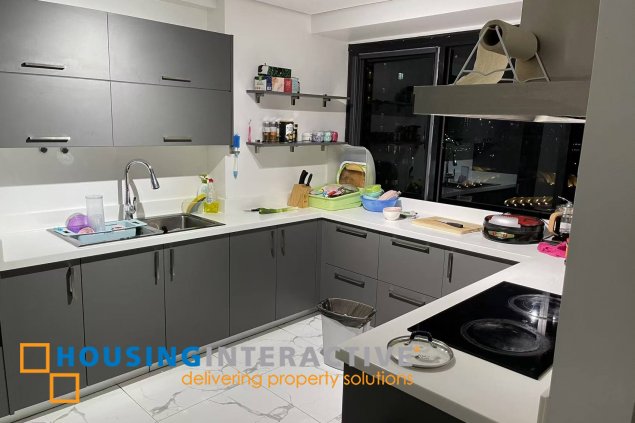 furnished 3br unit with 2 parking for sale in the fort residences