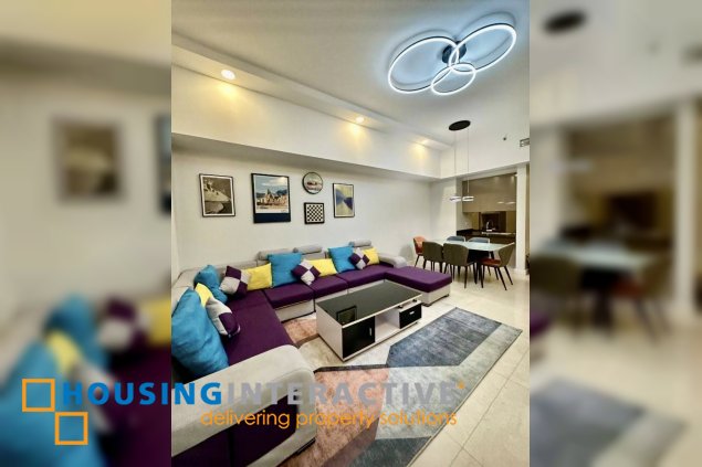 fully furnished 2br unit with balcony and parking for rent in grand hyatt residences