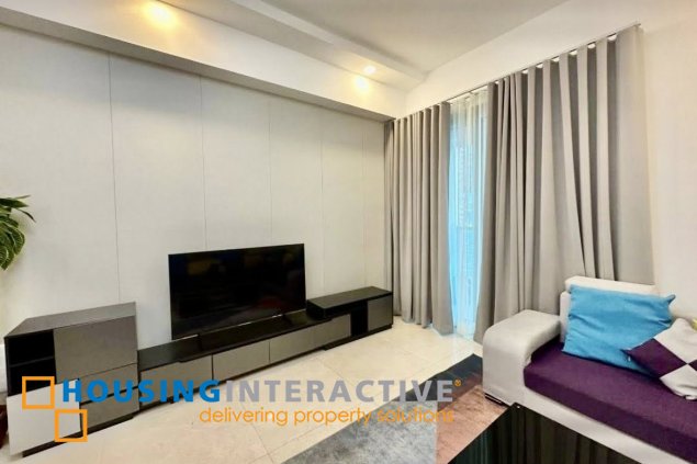 fully furnished 2br unit with balcony and parking for rent in grand hyatt residences