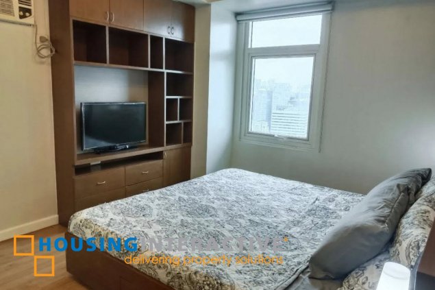 fully furnished 1br unit with parking for rent in two serendra