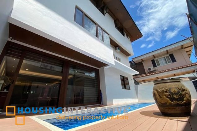 house and lot with pool for lease in bel-air 3
