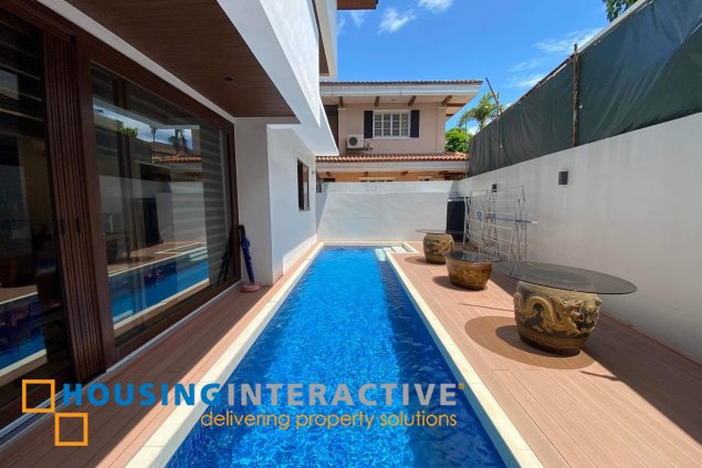 house and lot with pool for lease in bel-air 3