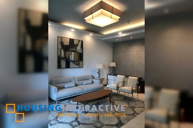 fully furnished 2br unit with balcony and parking for rent/sale in grand hyatt residences