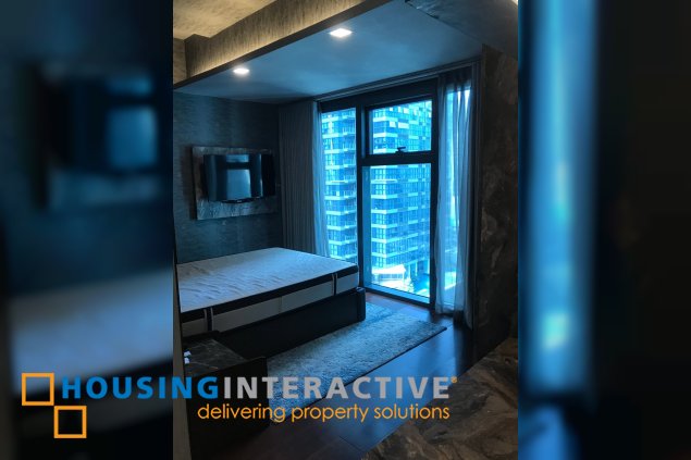 fully furnished 2br unit with balcony and parking for rent/sale in grand hyatt residences