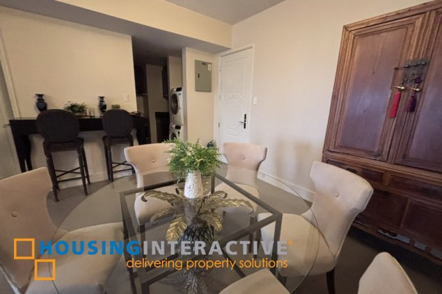 fully furnished 1br unit for lease in proscenium residences