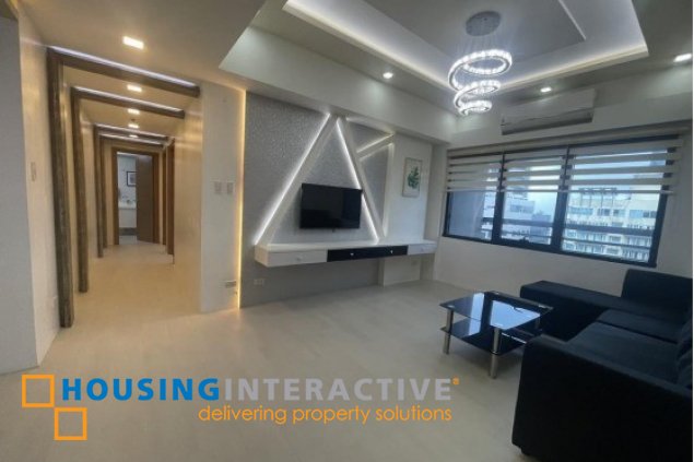 semi-furnished 3br unit with balconies and parking for rent in icon plaza