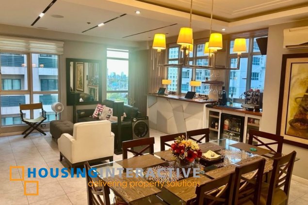 fully furnished 3br unit with parking for lease in crescent park residences