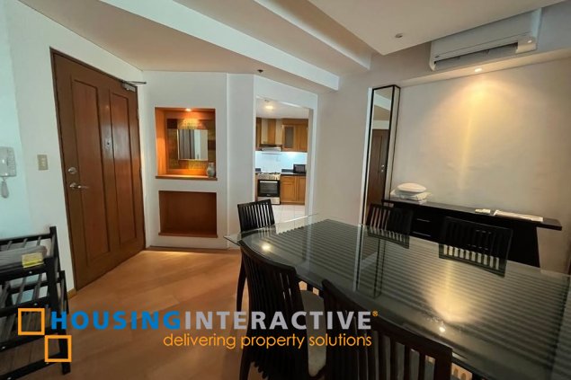 fully furnished 2br unit with parking for sale in bonifacio ridge