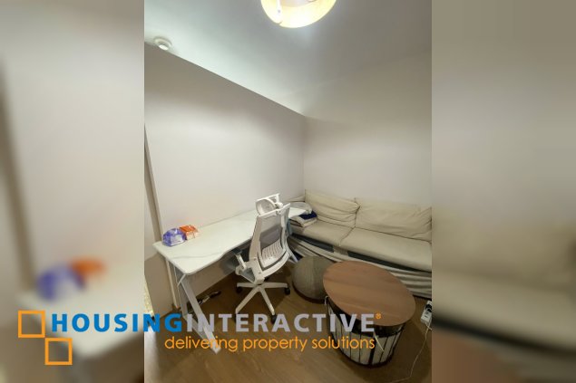 fully furnished 1br unit with balcony for lease in the rise