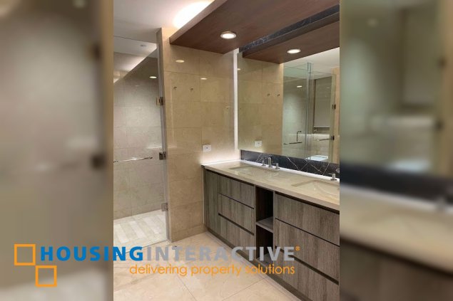 fully furnished 3br unit with parking for sale in two roxas triangle