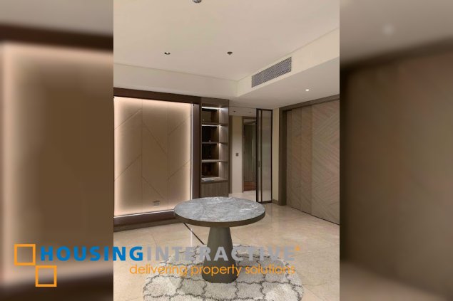 fully furnished 3br unit with parking for sale in two roxas triangle