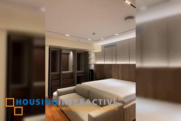 fully furnished 3br unit with parking for sale in two roxas triangle