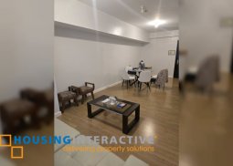 semi-furnished 1br unit with balcony and parking for lease in park triangle residences