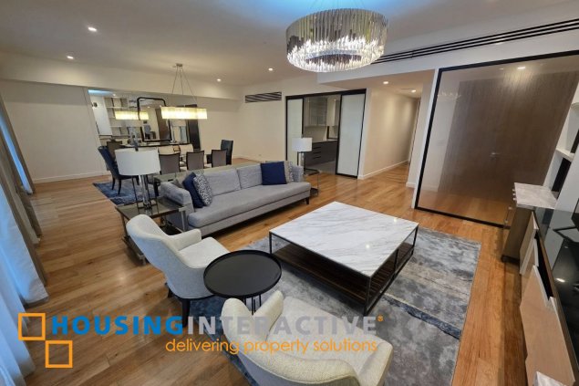modern, fully-furnished 3 bedroom unit in one penn, salcedo village for lease