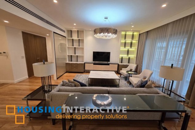 modern, fully-furnished 3 bedroom unit in one penn, salcedo village for lease