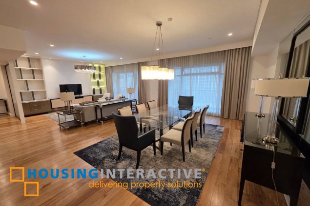 modern, fully-furnished 3 bedroom unit in one penn, salcedo village for lease