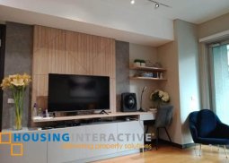 nicely furnished 1br unit with parking for lease in one serendra