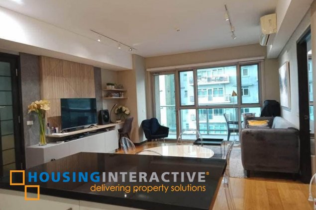 nicely furnished 1br unit with parking for lease in one serendra