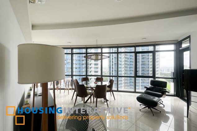 fully furnished 2br unit with balcony and parking for sale in arya residences