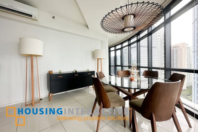 fully furnished 2br unit with balcony and parking for sale in arya residences