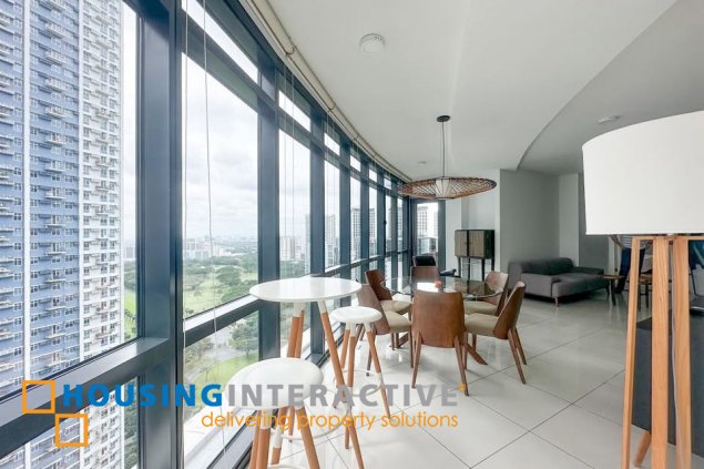 fully furnished 2br unit with balcony and parking for sale in arya residences