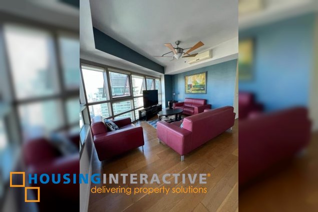 fully furnished 3br unit with balcony and parking for sale in the residences at greenbelt