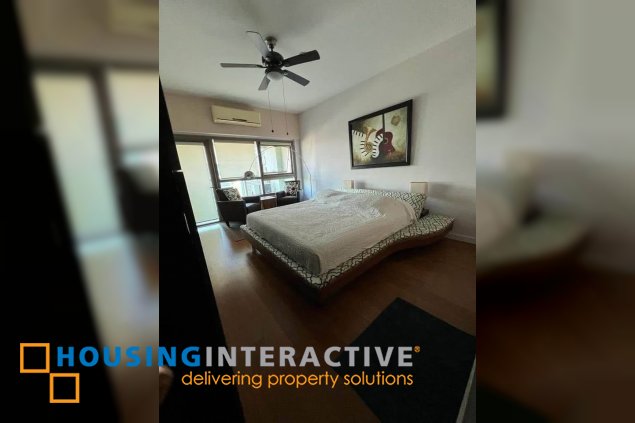 fully furnished 3br unit with balcony and parking for sale in the residences at greenbelt